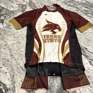Texas State Cycling Jersey and Shorts Set